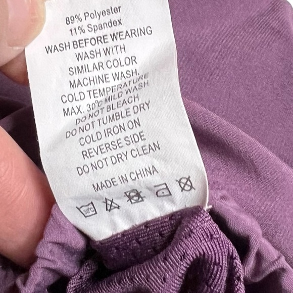 ZYIA Summer Shorts mesh brief lining Women’s Large purple - Picture 10 of 11